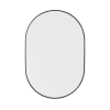 24inch Oval Framed Mirror,matte black border