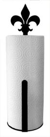 Fleur-de-lis - Paper Towel Holder Holder Vertical Wall Mount
