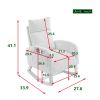 [Video] Welike 27.6"W Modern Accent High Backrest Living Room Lounge Arm Rocking Chair; Two Side Pocket(W83461090)