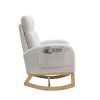 [Video] Welike 27.6"W Modern Accent High Backrest Living Room Lounge Arm Rocking Chair; Two Side Pocket(W83461090)