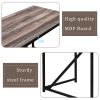L Shaped Home Office Computer Desk with Modern Style and MDF Board; Easy to Assemble{Walnut}