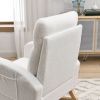 [Video] Welike 27.6"W Modern Accent High Backrest Living Room Lounge Arm Rocking Chair; Two Side Pocket(W83461090)