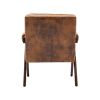 Leisure Chair with Solid Wood Armrest and Feet, Mid-Century Modern Accent chair, for Living Room Bedroom Studio chair