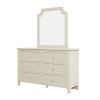Milky White 31.9"L x 36"H x 1"W Mirror