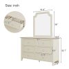 Milky White 31.9"L x 36"H x 1"W Mirror