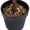 Artificial Boxwood Plant with Pot Ball Shaped Green 19.7"