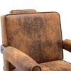 Leisure Chair with Solid Wood Armrest and Feet, Mid-Century Modern Accent chair, for Living Room Bedroom Studio chair