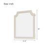 Milky White 31.9"L x 36"H x 1"W Mirror