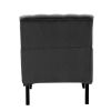 Dryades Armchair with Rubberwood Legs and Nailhead Trim