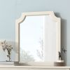 Milky White 31.9"L x 36"H x 1"W Mirror